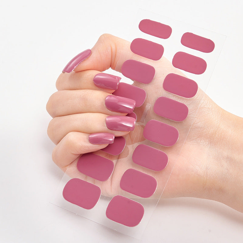 Pure Color 16 Nail Stickers